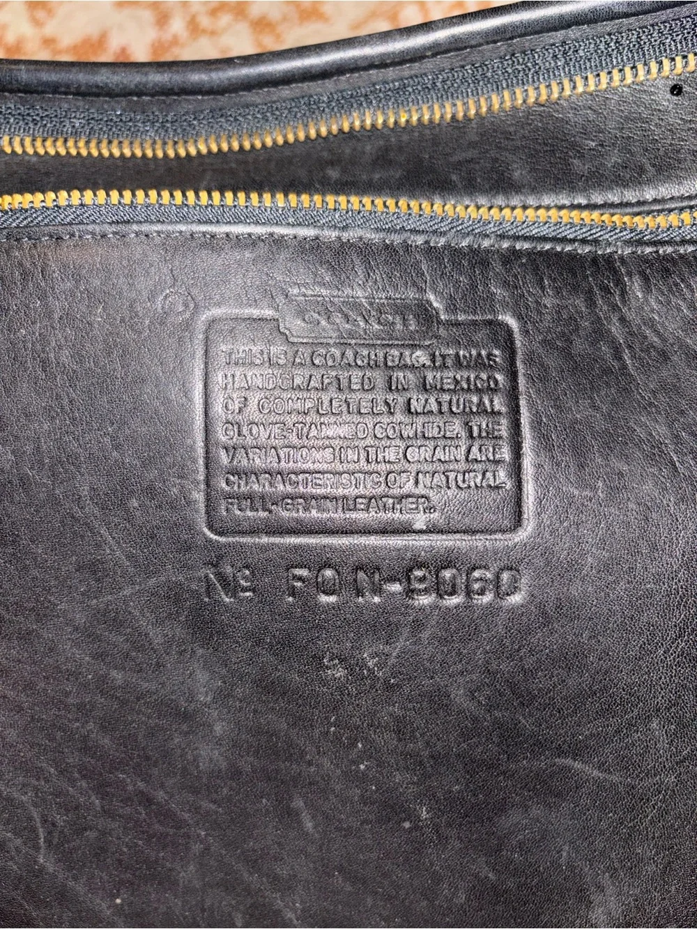 Vintage Coach Slim Duffle Sac 9060